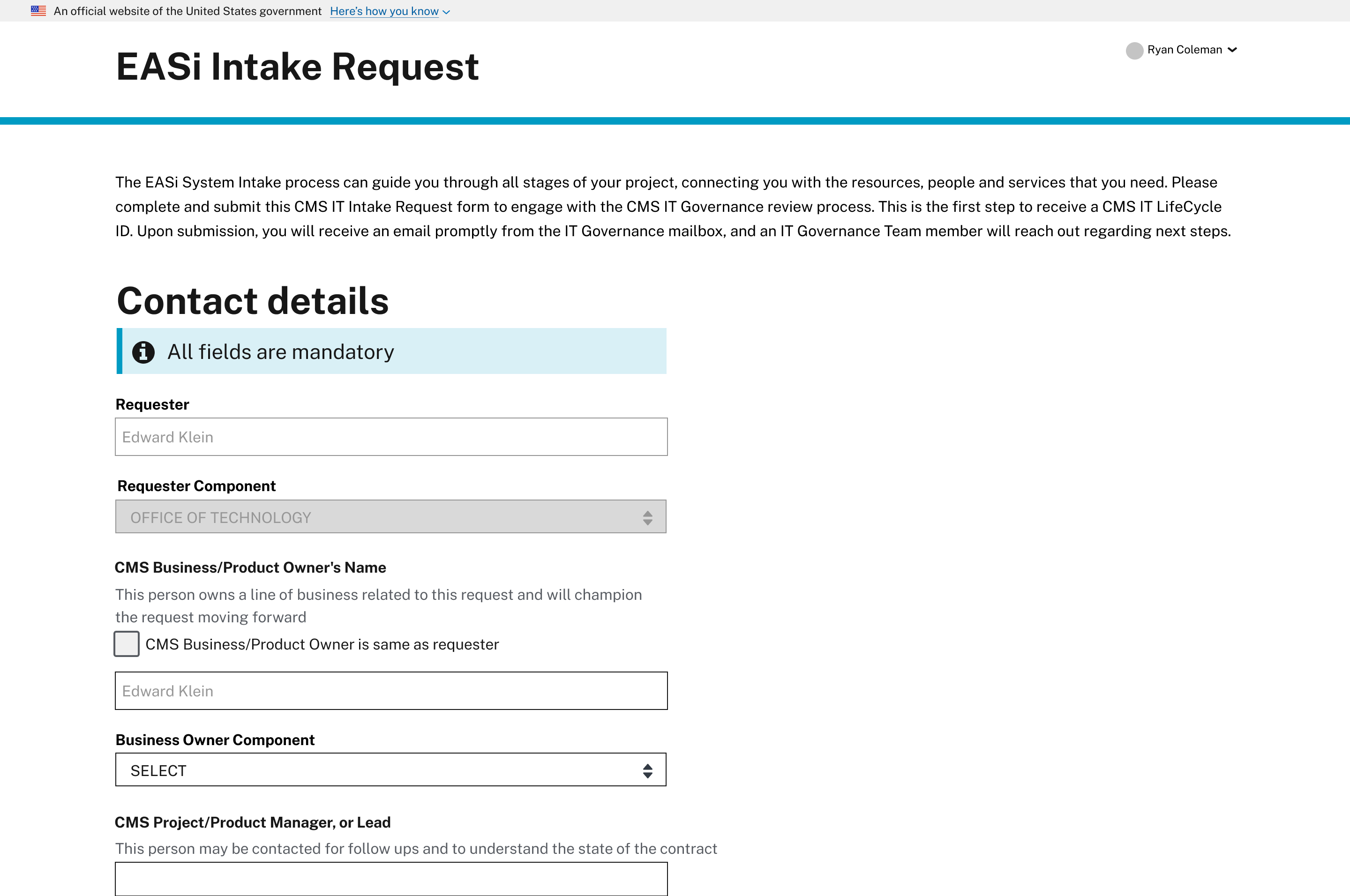 Digitizing the Intake Form & Business Case